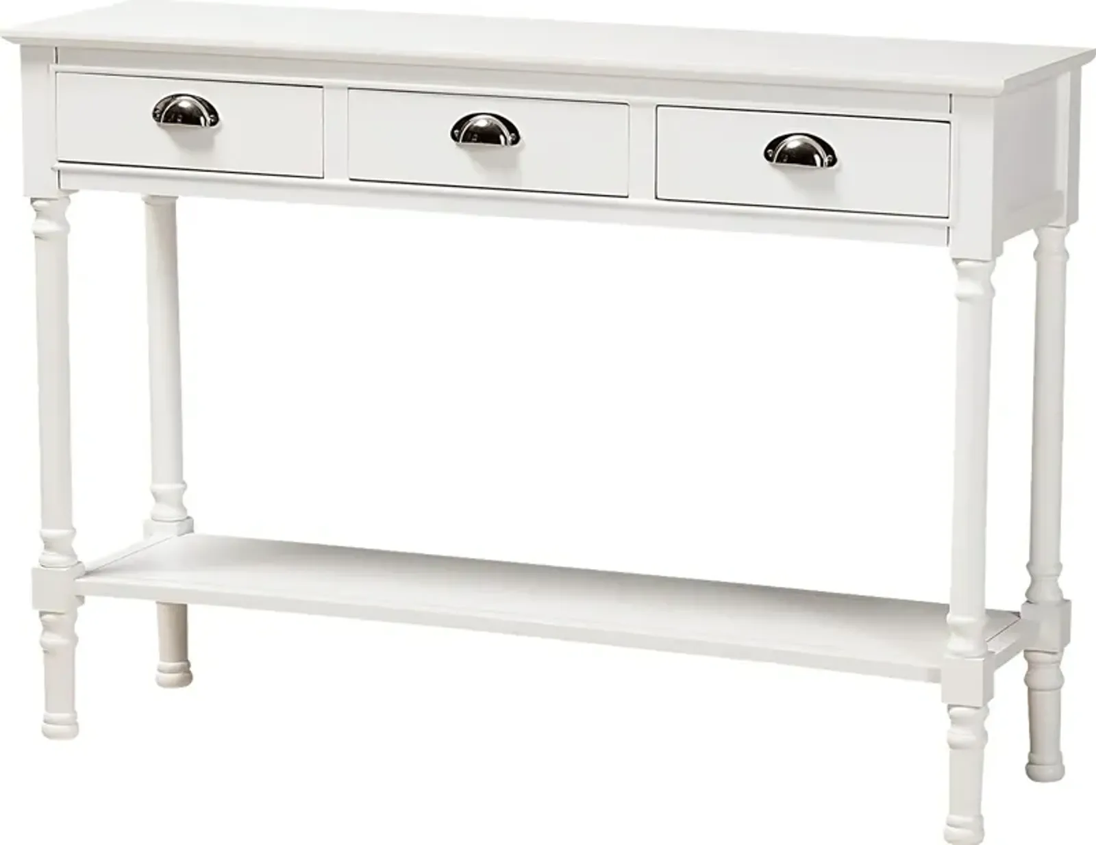 Brookpark White Console Table