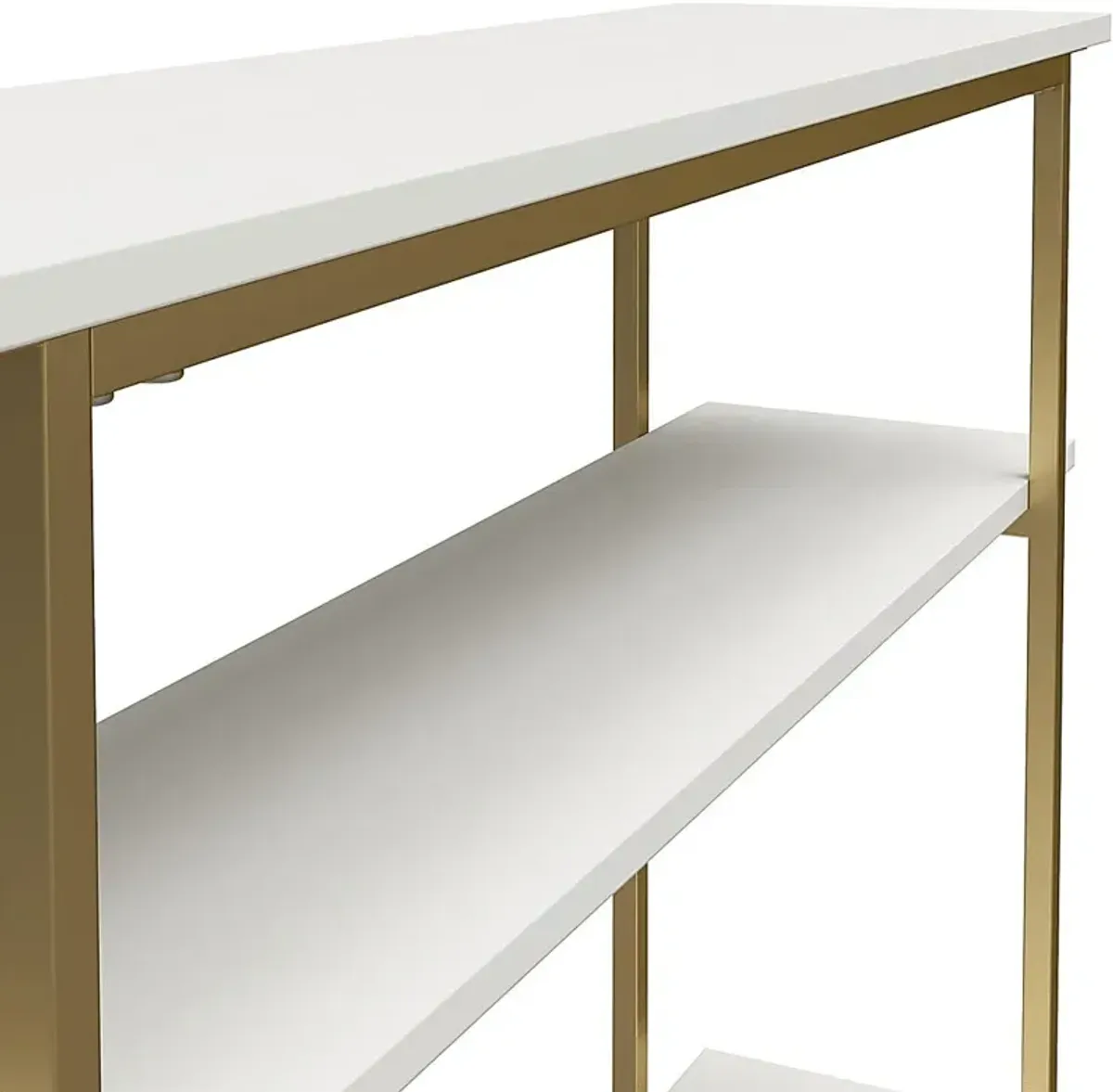 Carom White Console Table