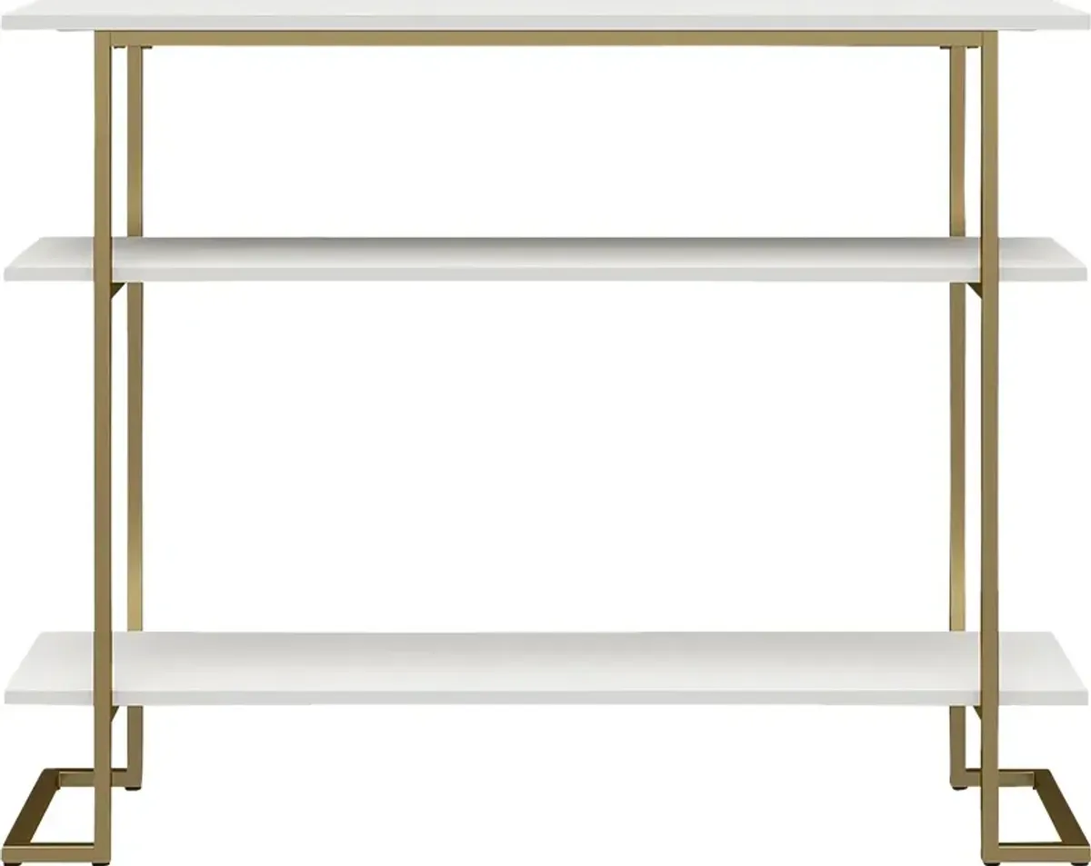 Carom White Console Table