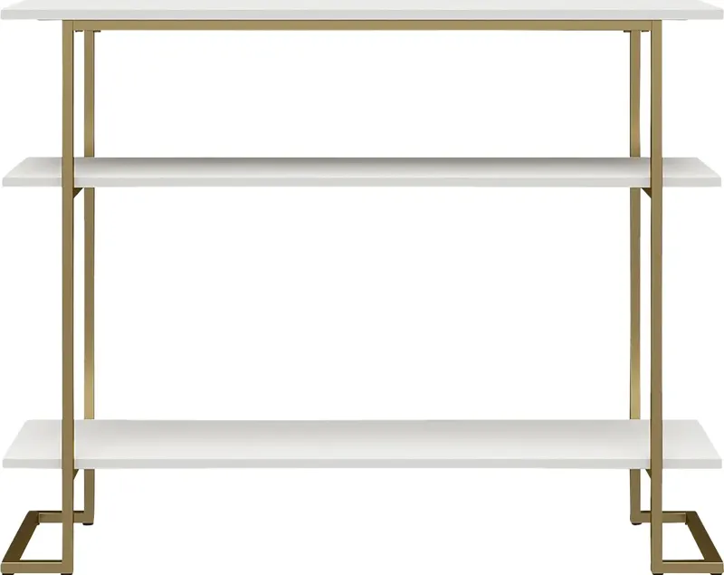 Carom White Console Table