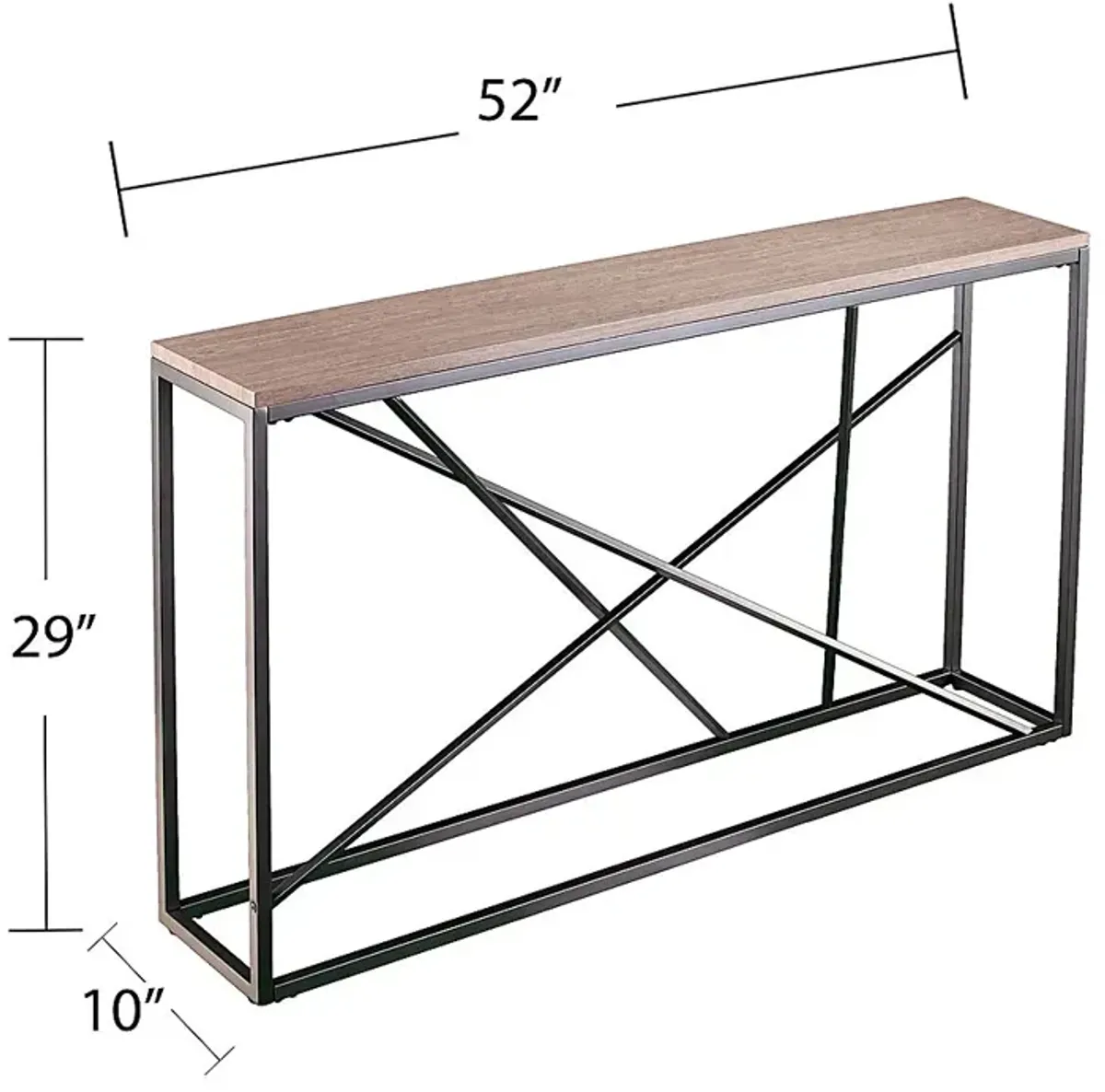 Alderton Tan Console Table