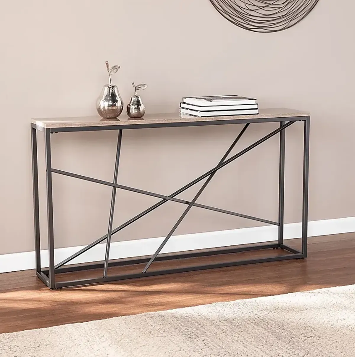 Alderton Tan Console Table