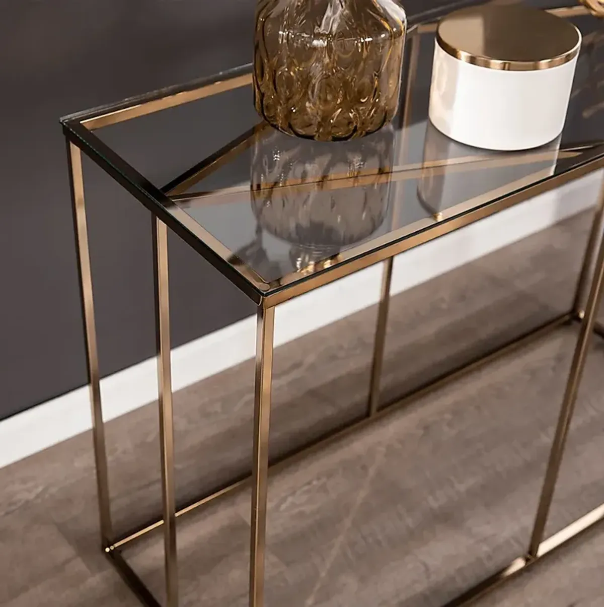 Elmway Clear Console Table