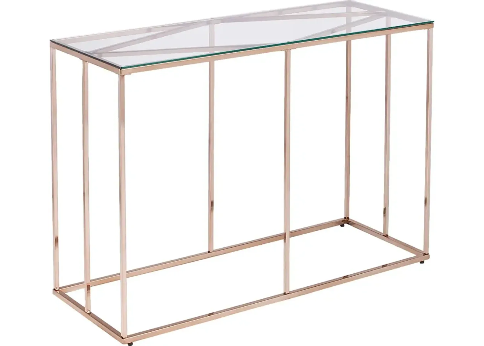 Elmway Clear Console Table