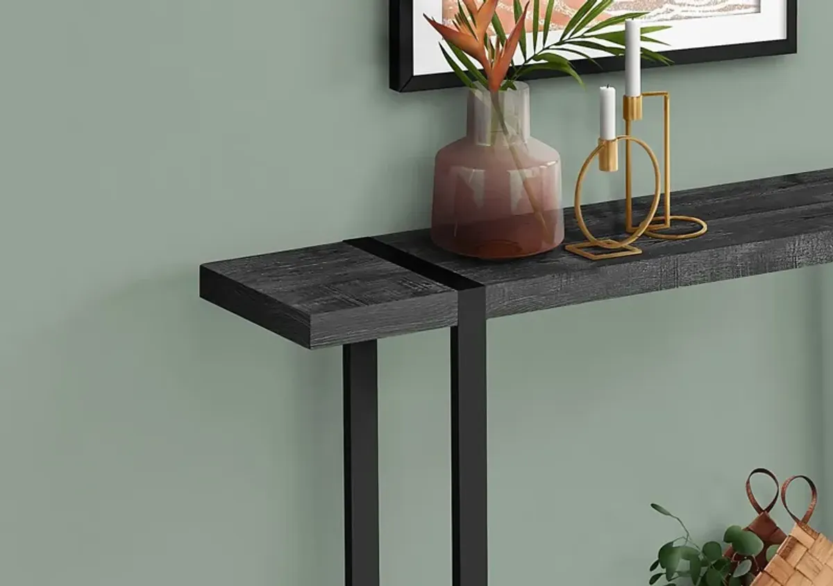 Bradner Black Sofa Table