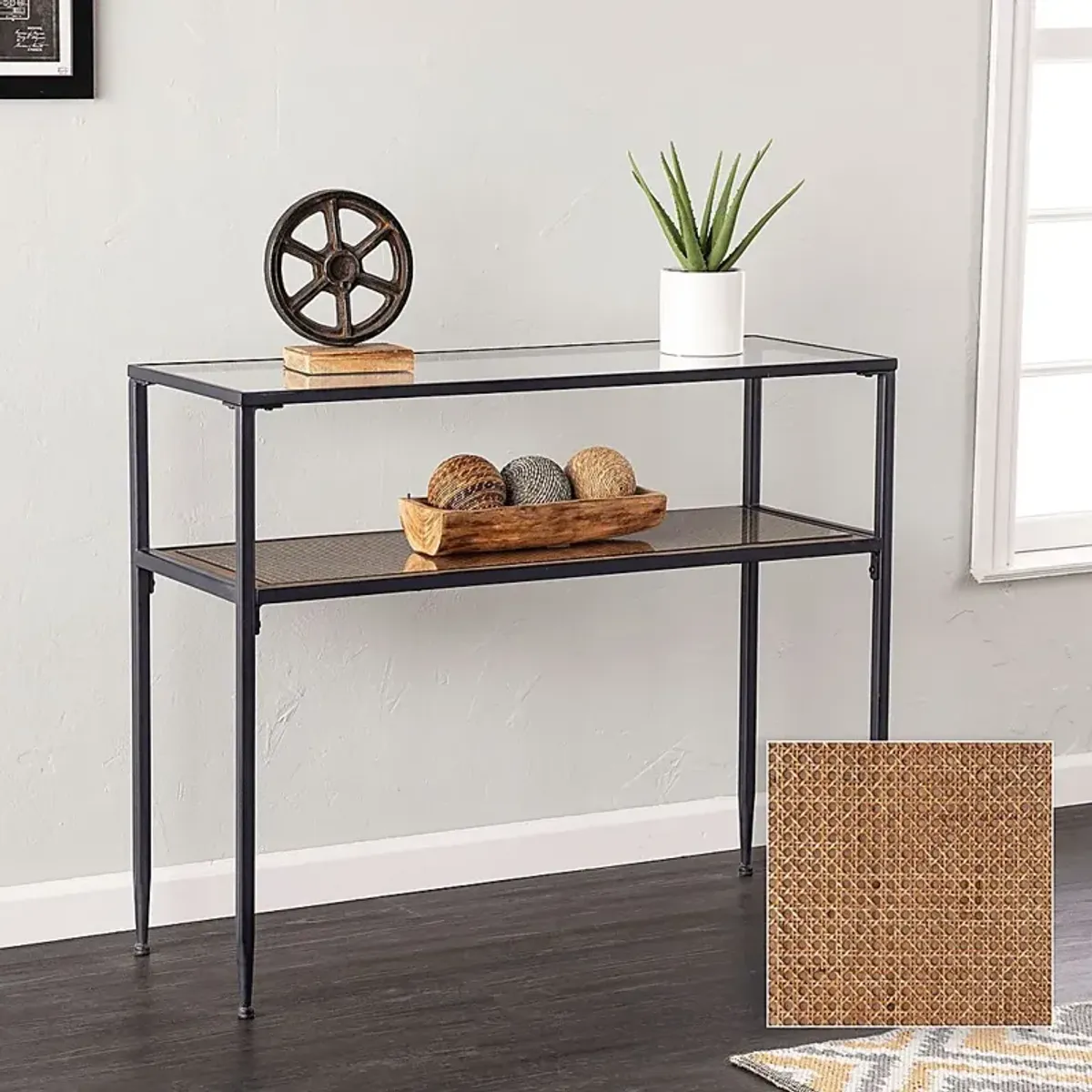 Alamoster Black Sofa Table