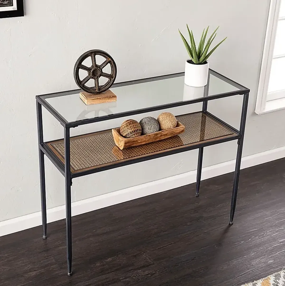 Alamoster Black Sofa Table