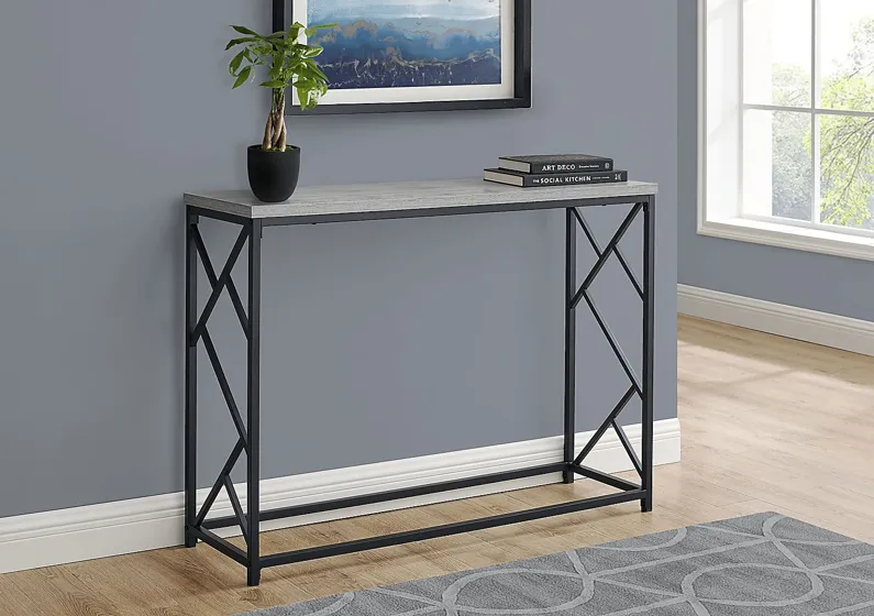 Ambur Gray Console Table