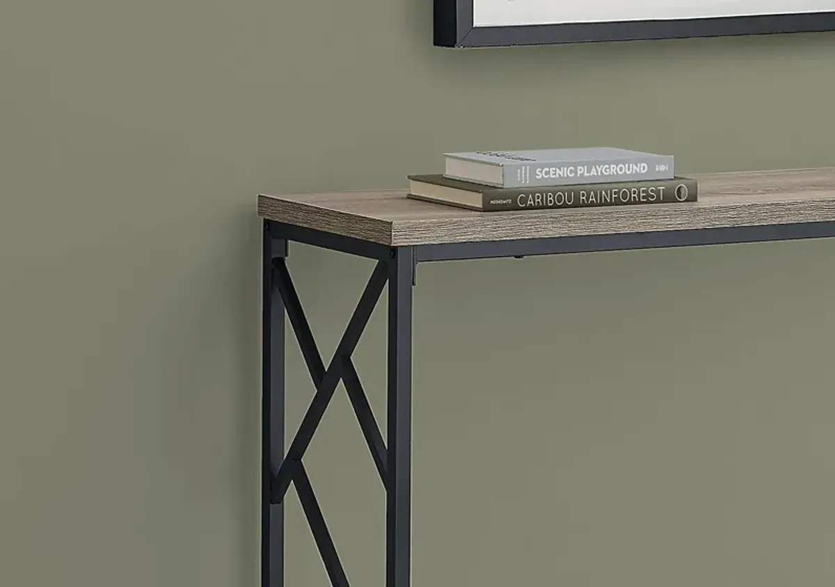 Ambur Taupe Console Table