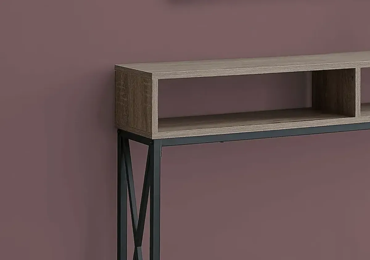Binghampton Taupe Console Table