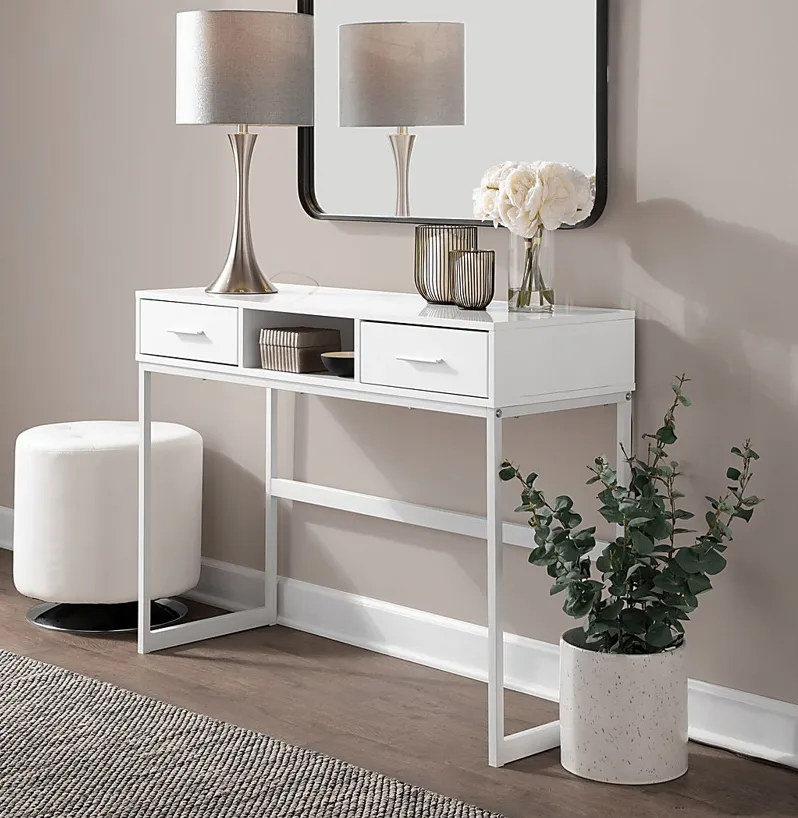 Leneva White Sofa Table