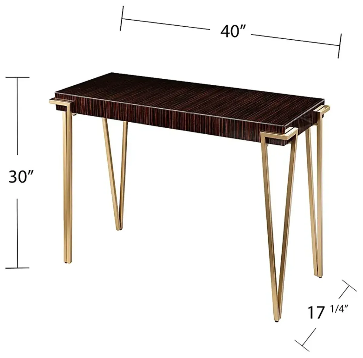 Broadingham Brown Sofa Table