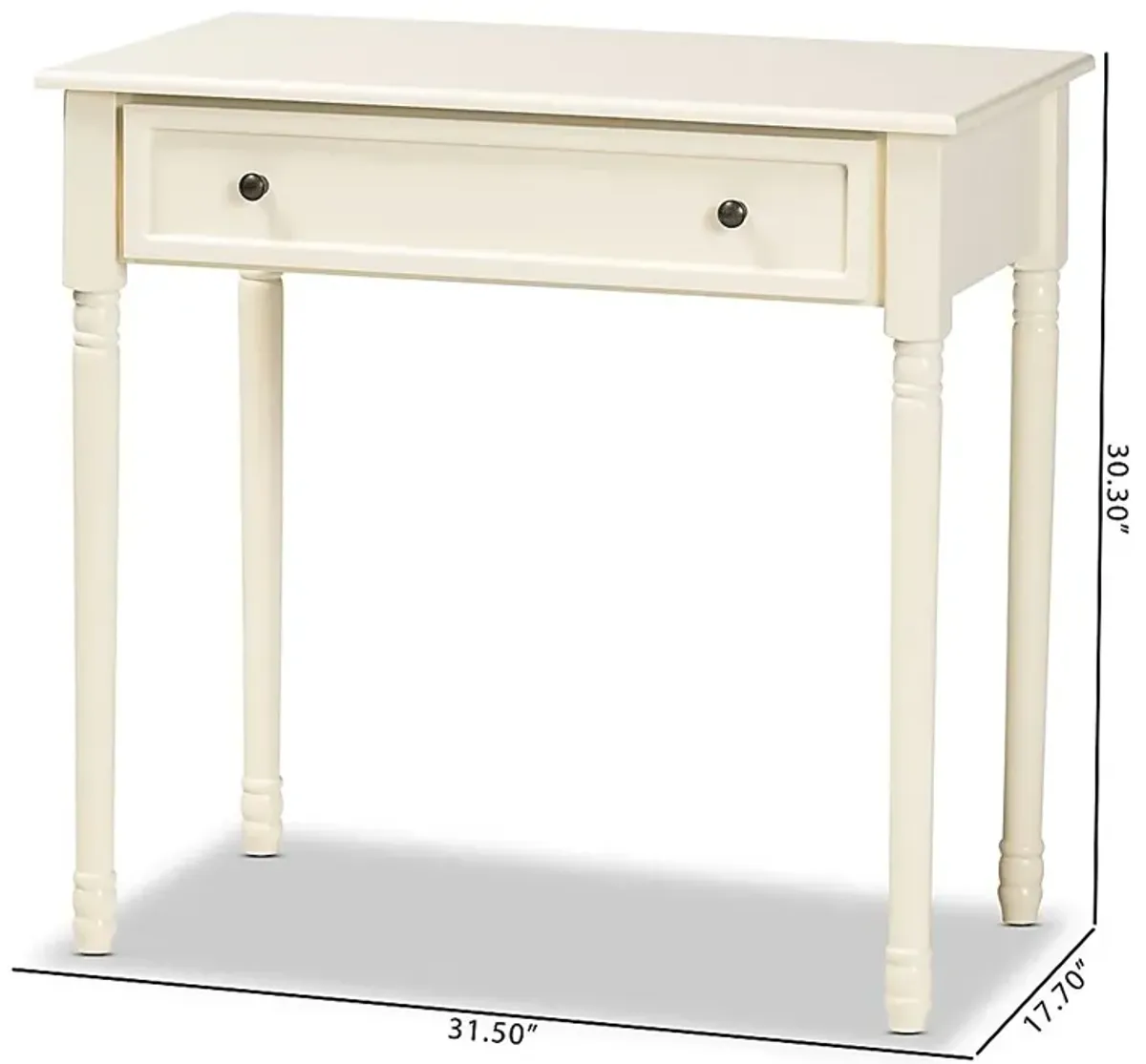 Banares White Console Table