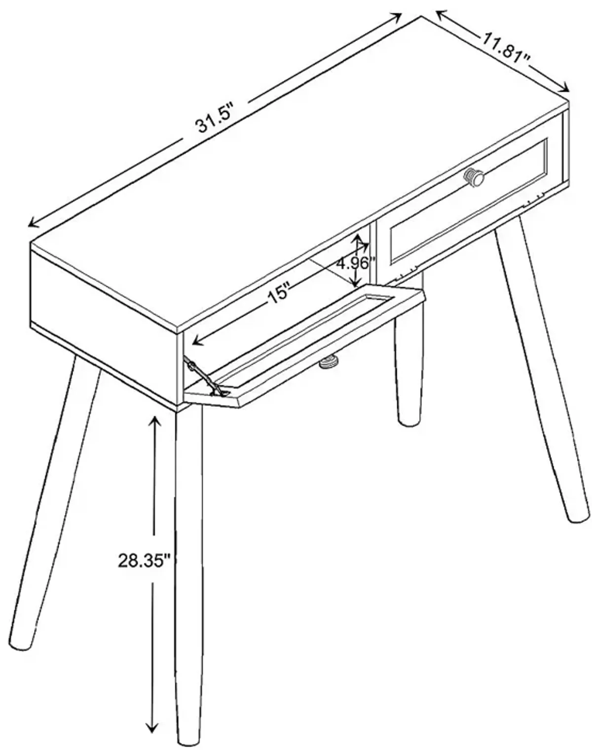 Bretton Bay Natural Console Table