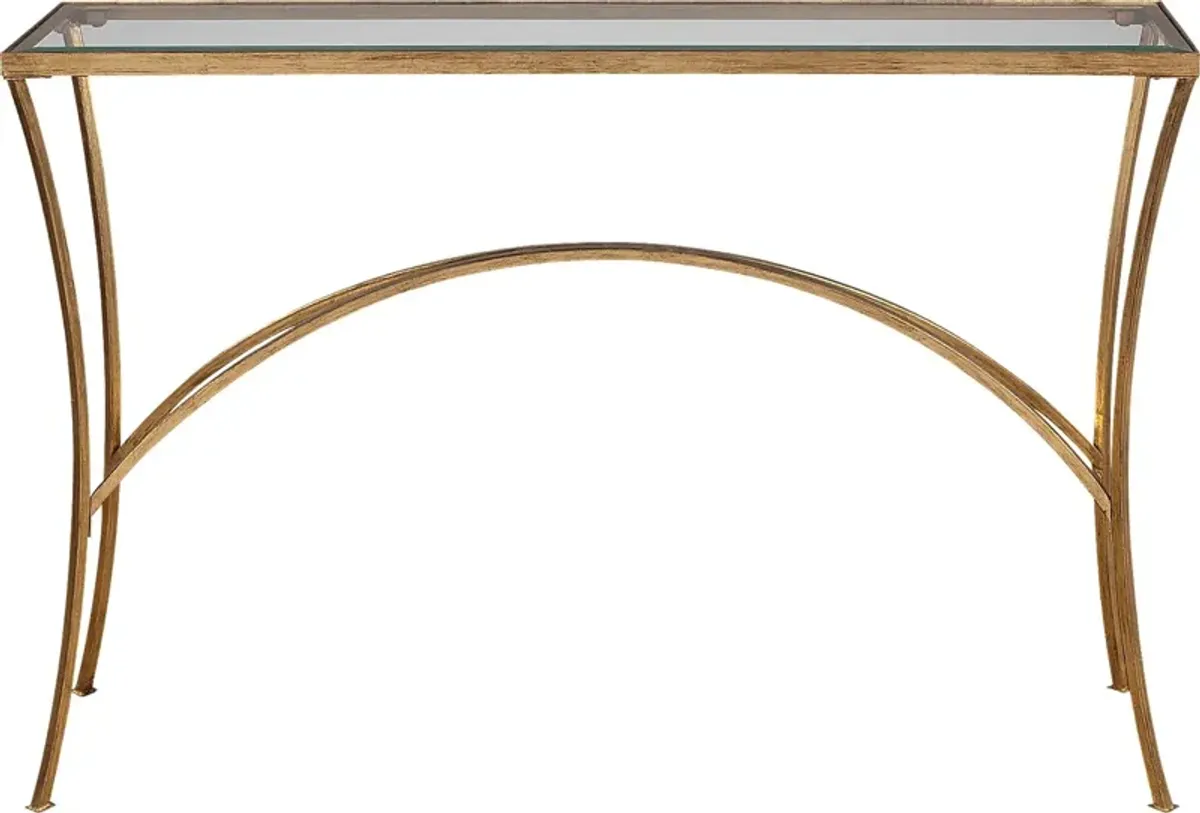 Yeamans Gold Sofa Table