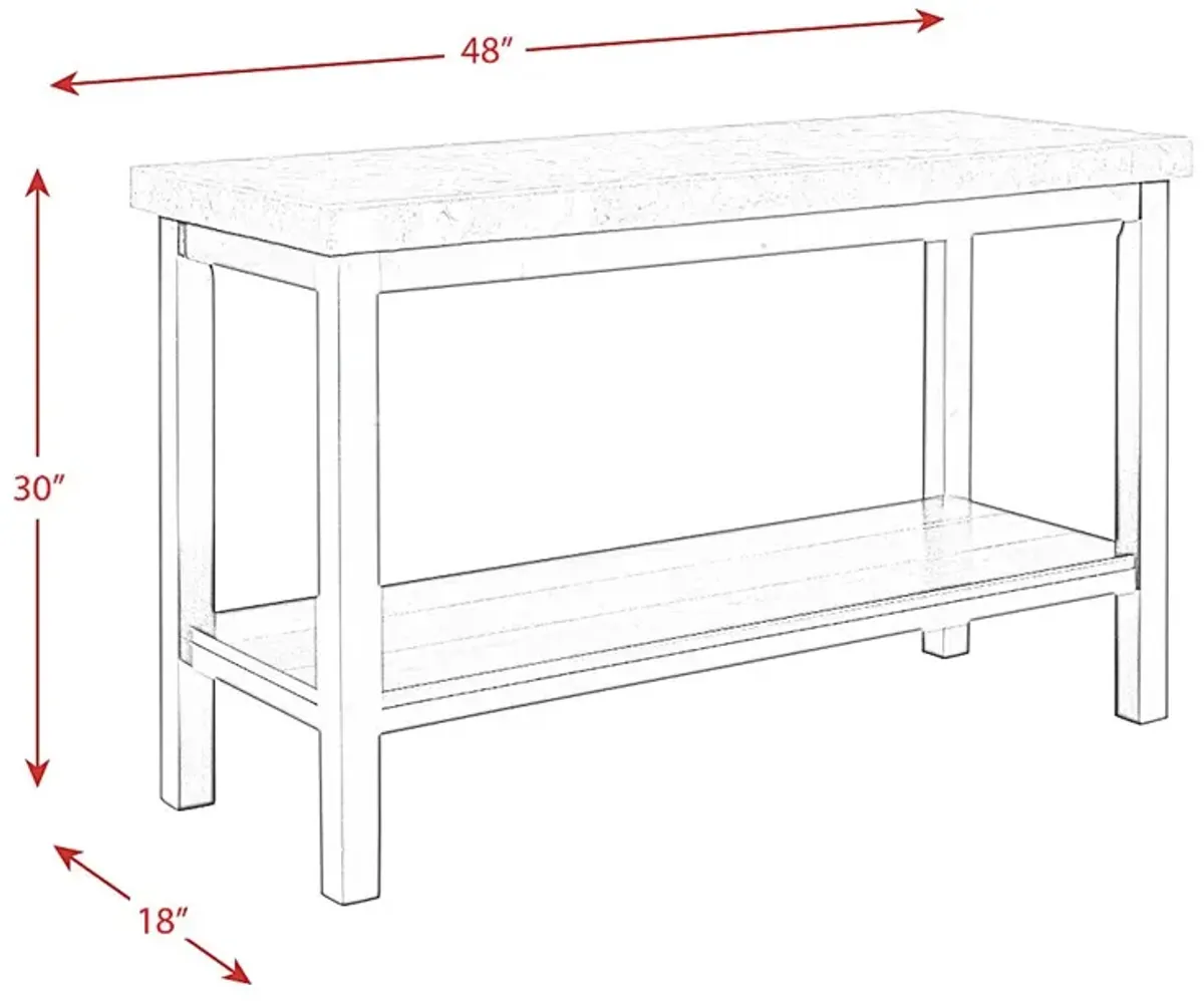 Shipjack Espresso Sofa Table