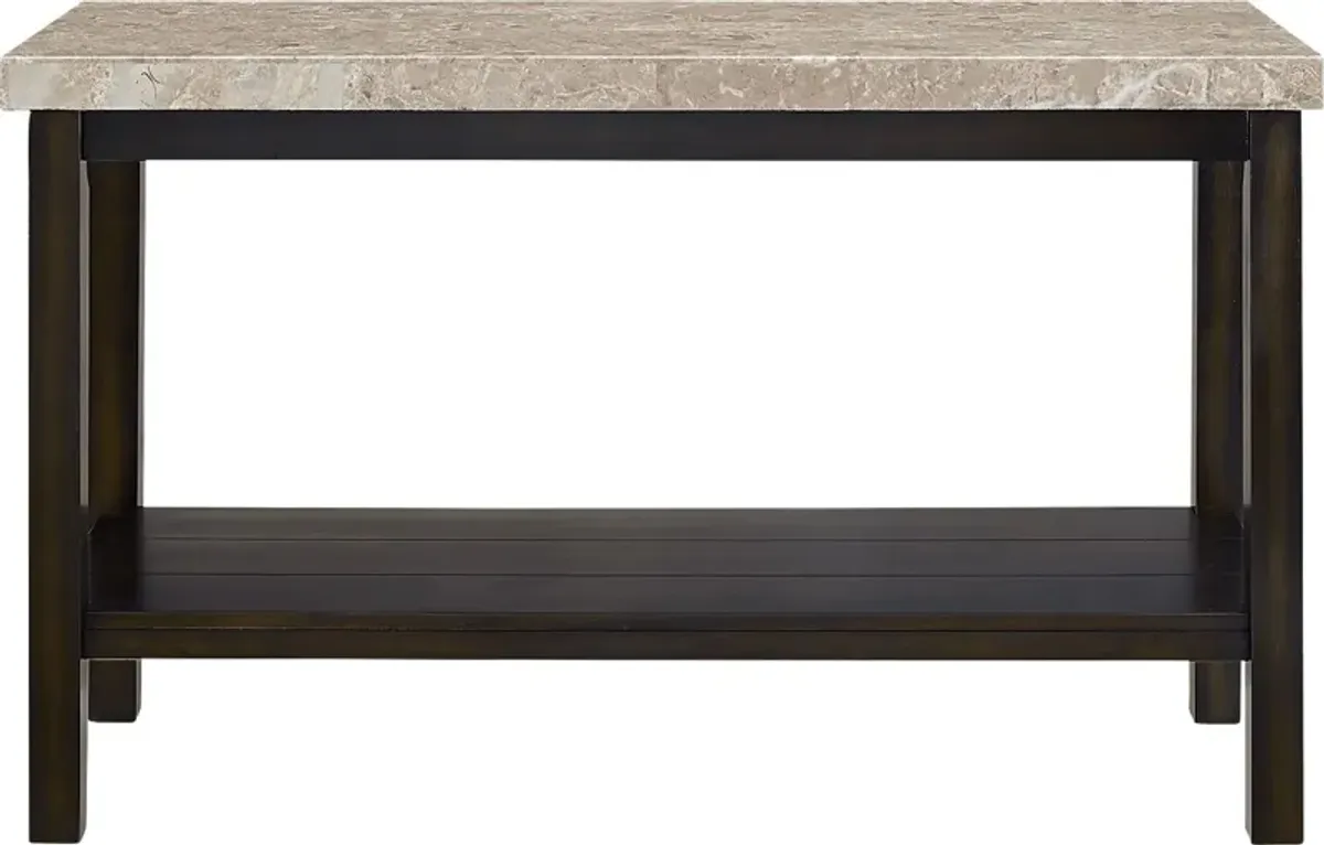 Shipjack Espresso Sofa Table