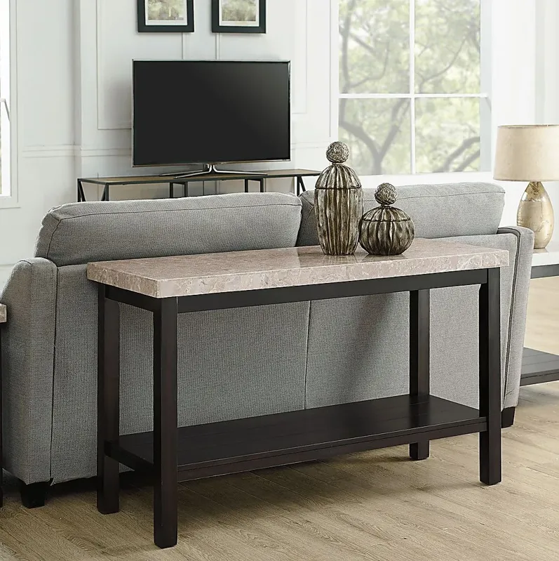 Shipjack Espresso Sofa Table