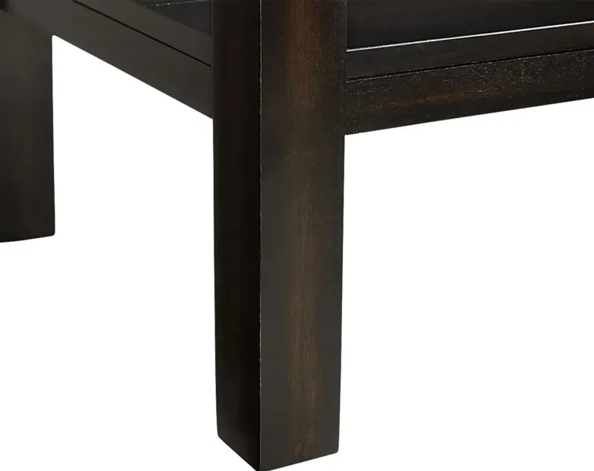 Shipjack Espresso Sofa Table