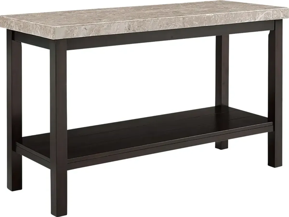 Shipjack Espresso Sofa Table