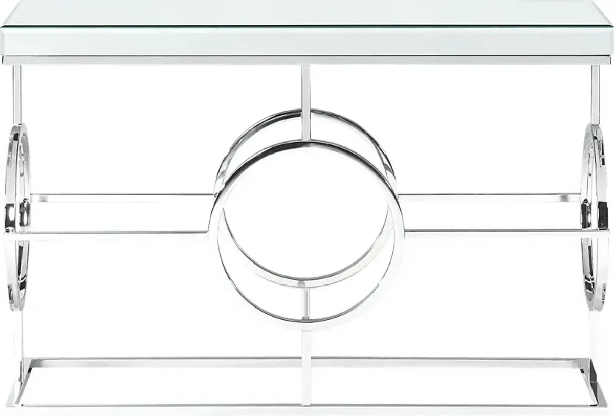 Ledieu Chrome Sofa Table