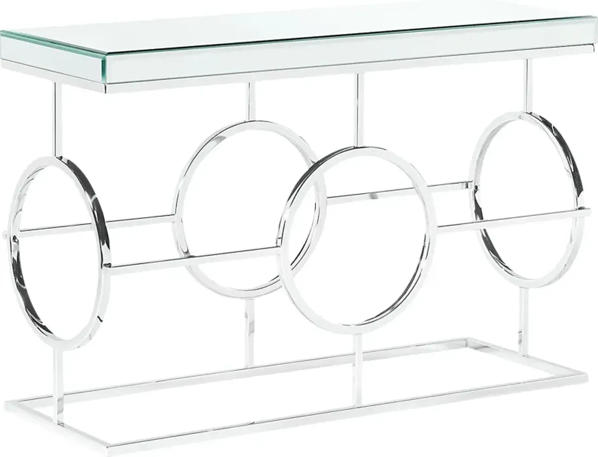 Ledieu Chrome Sofa Table