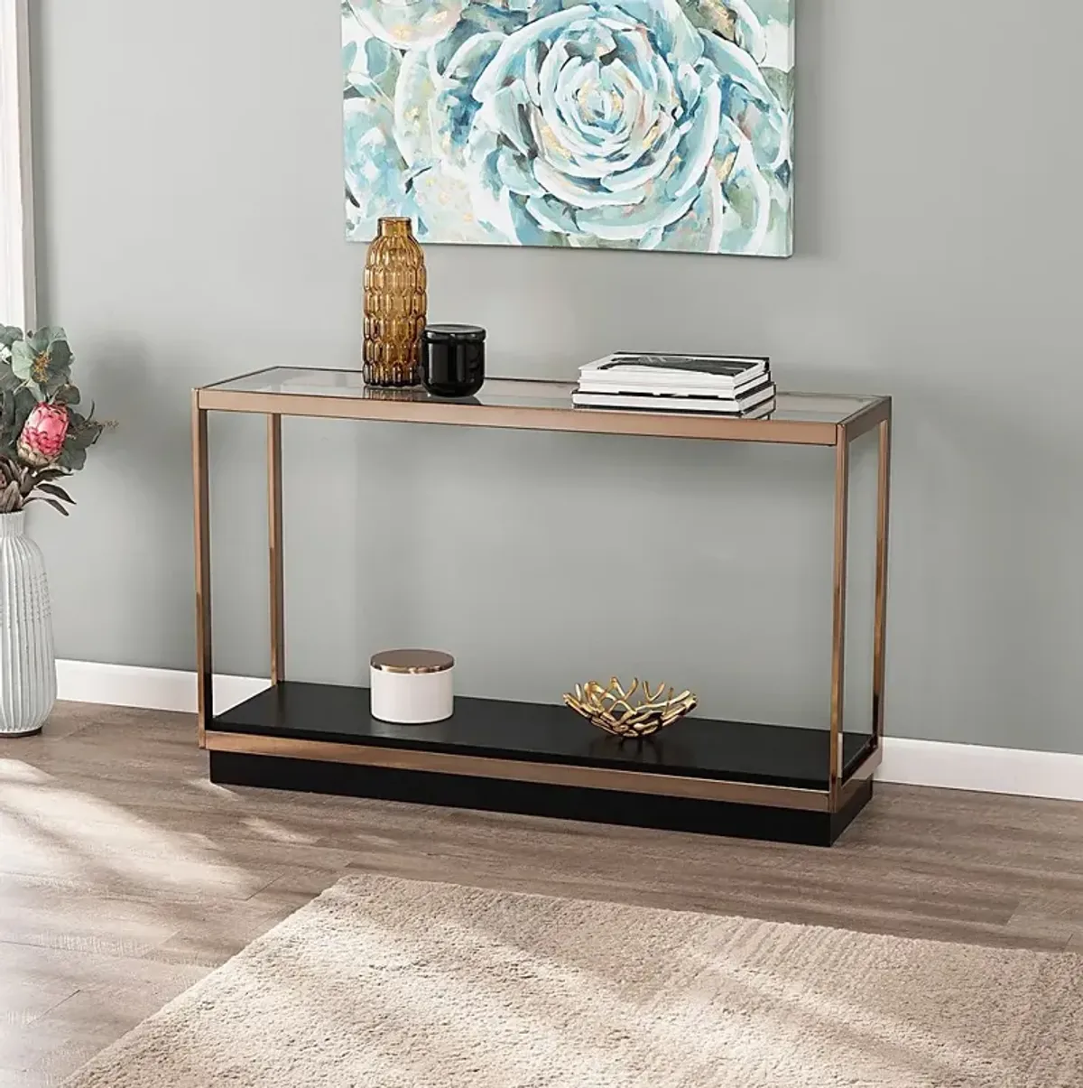 Weathervan Black Console Table