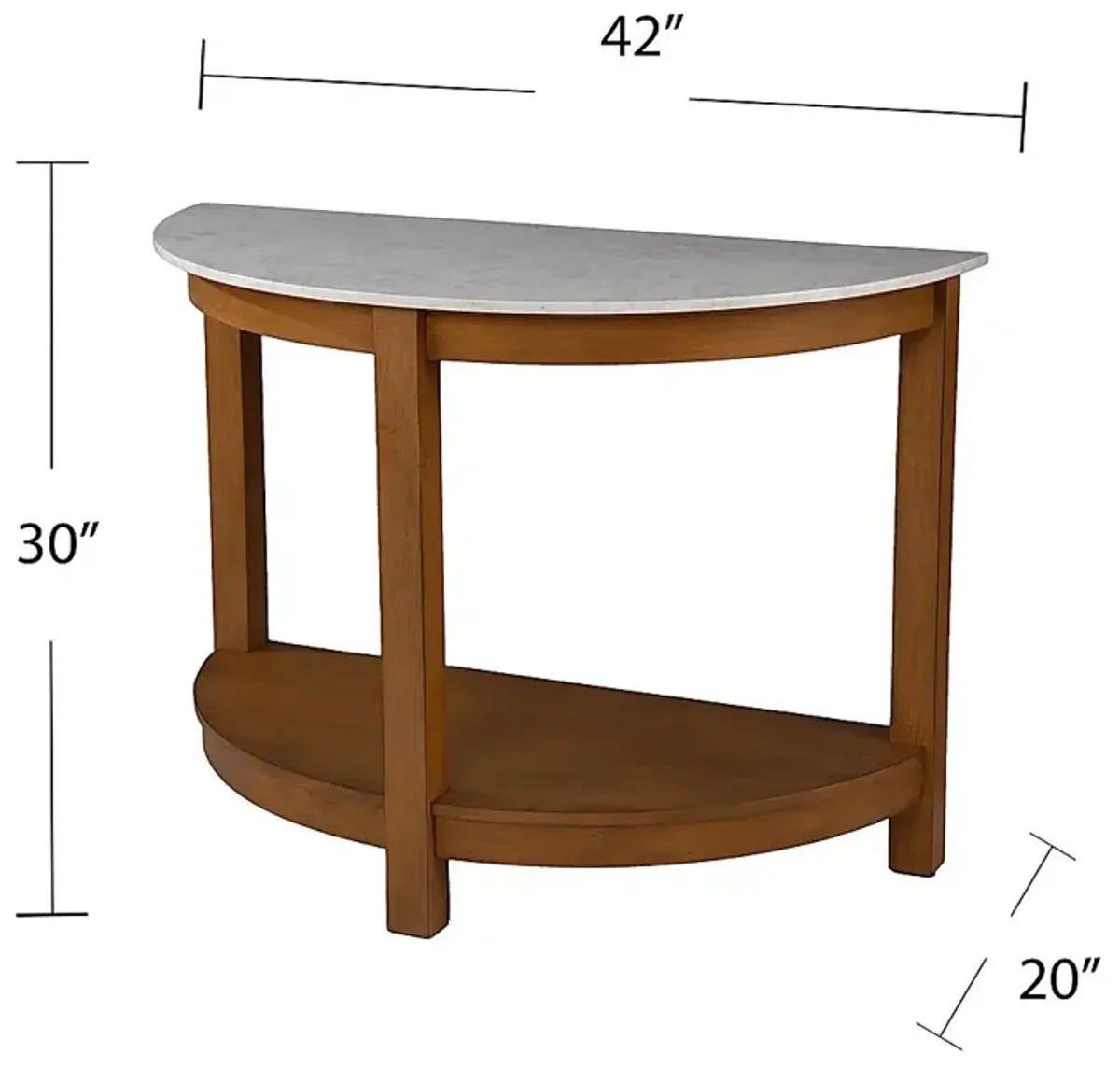 Flamevine White Sofa Table