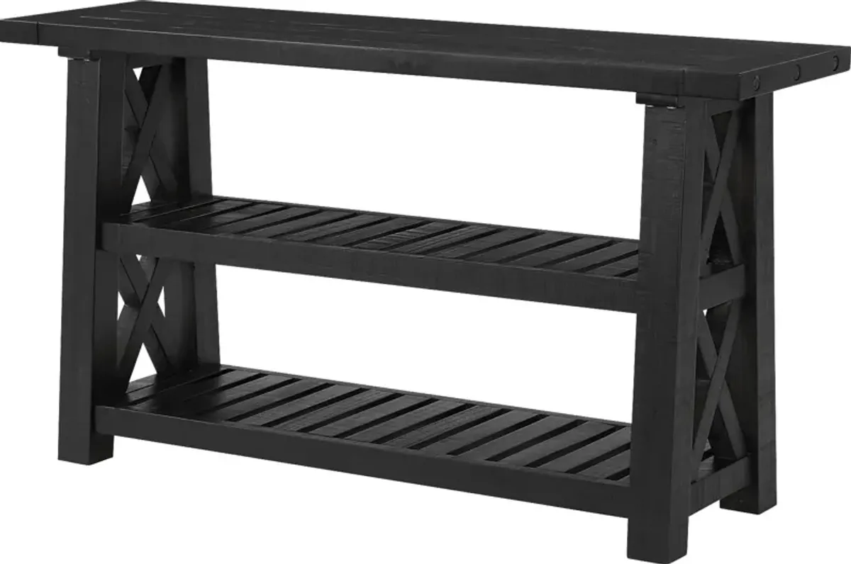 Almoure Way Black Sofa Table