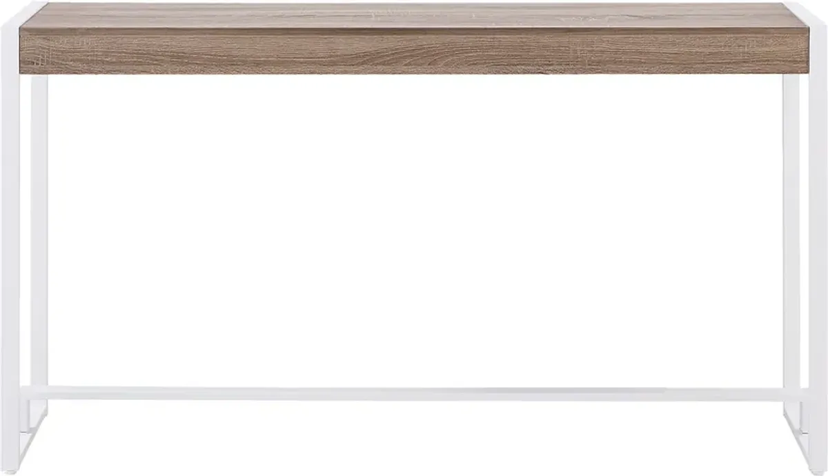 Macen White Console Table