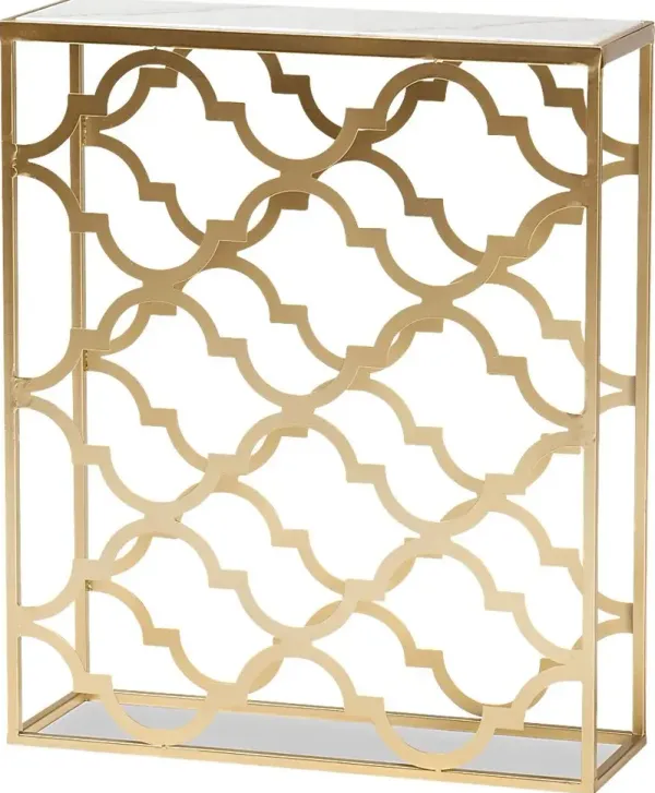 Lanthen Gold Console Table