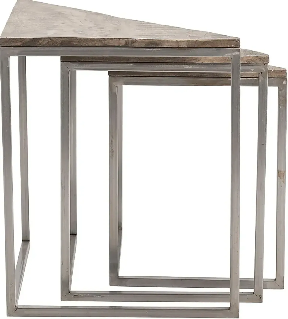 Benfert Gray Nesting Tables, Set of 3