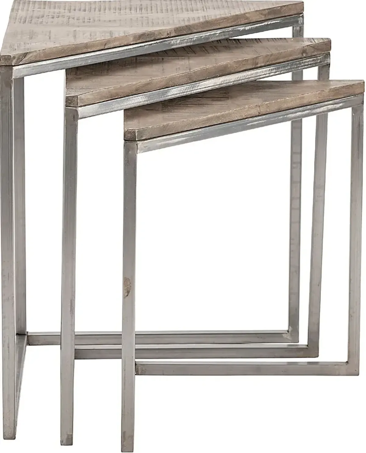 Benfert Gray Nesting Tables, Set of 3