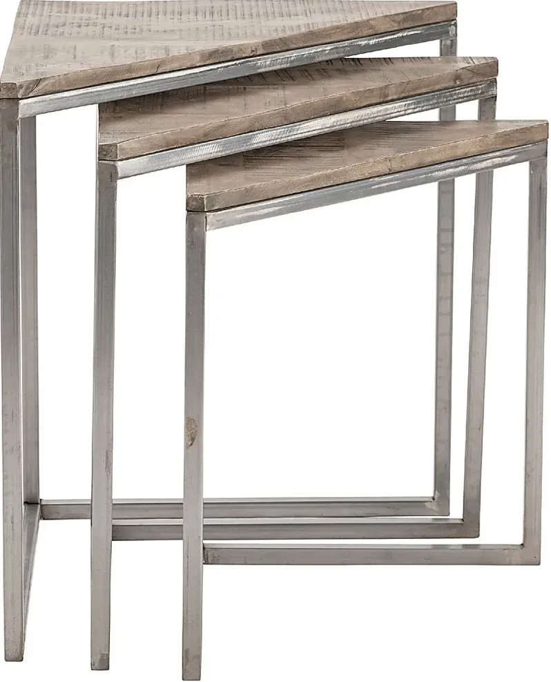 Benfert Gray Nesting Tables, Set of 3