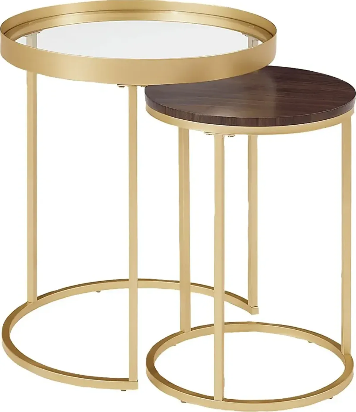 Palmyer Gold Nesting Table, Set of 2