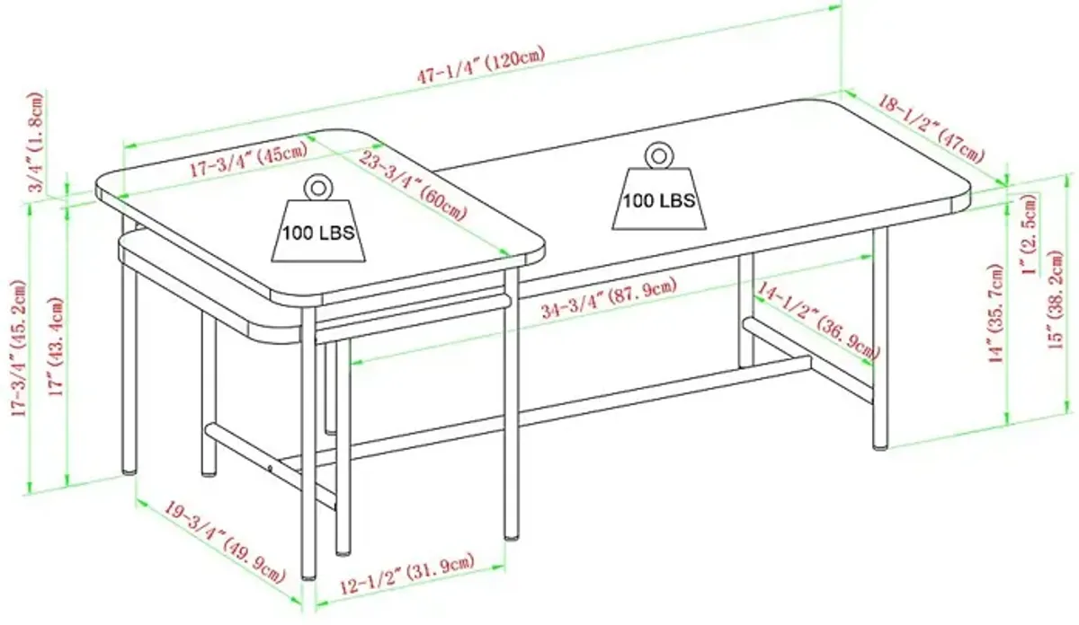 Omerea Walnut Cocktail Table