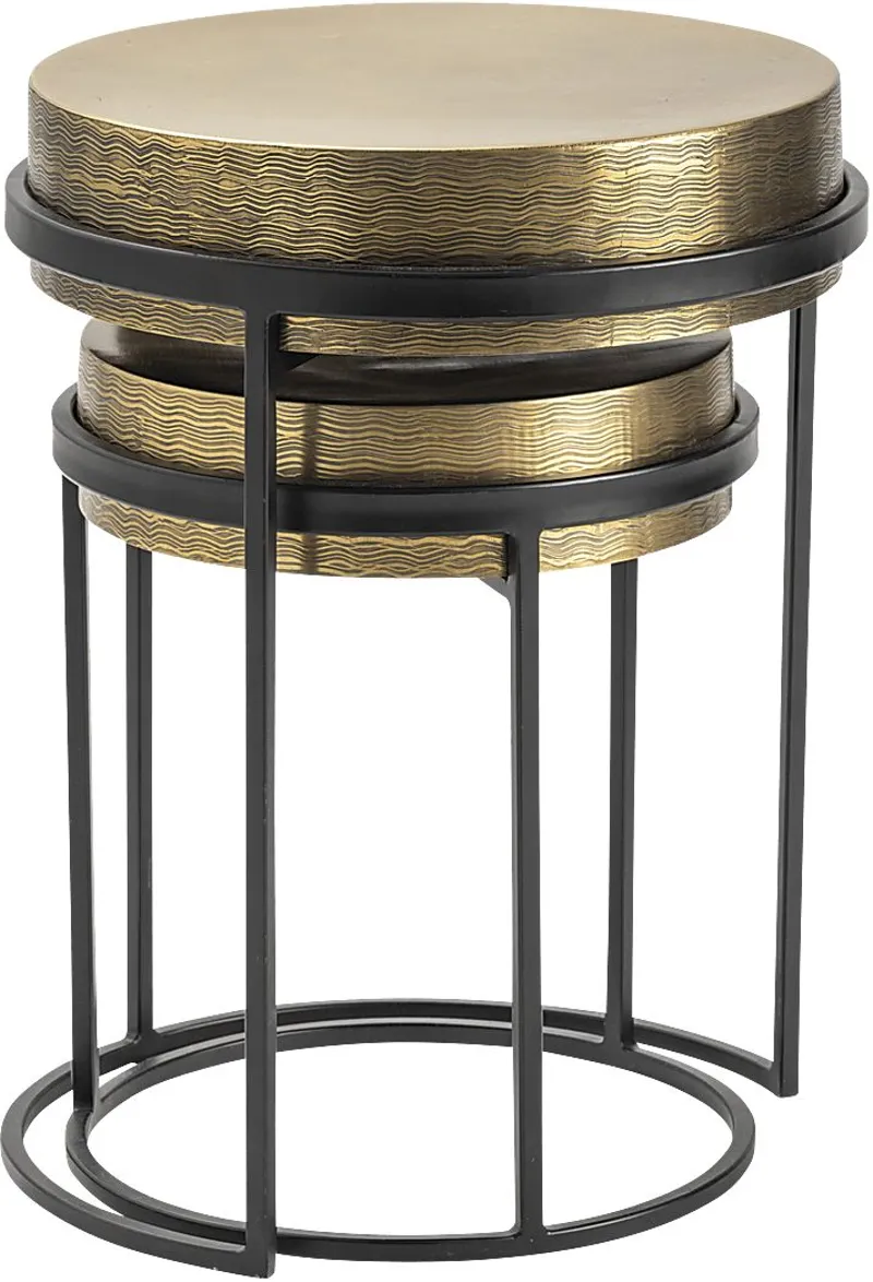 Avaview Gold Nesting Table, Set of 2