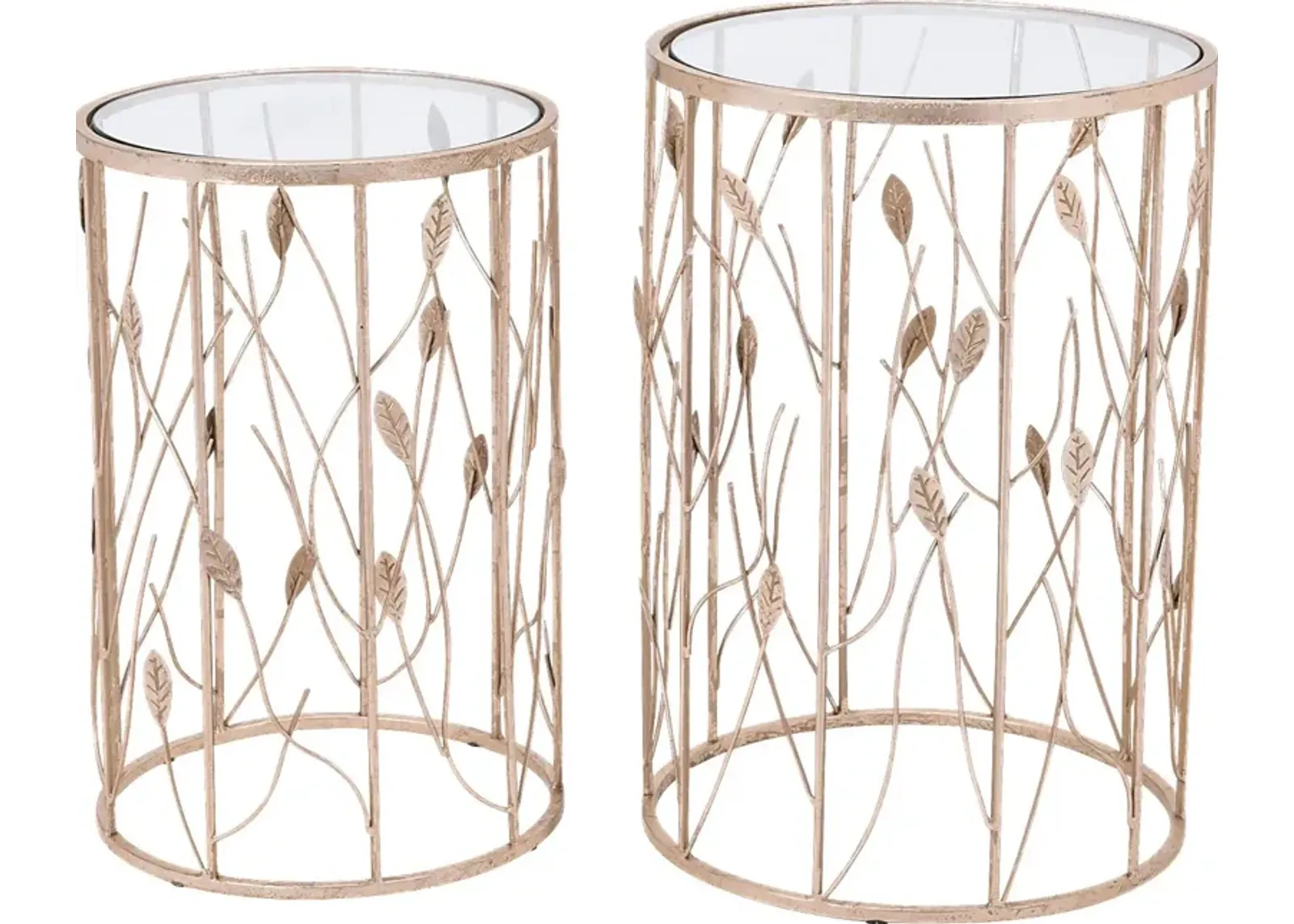 Esmond Gold Nesting Tables, Set of 2