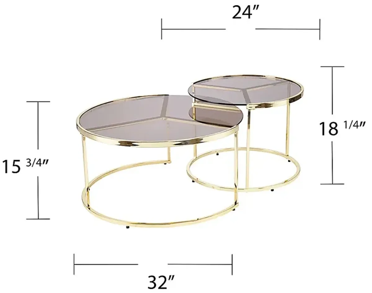 Gumlane Gray Nesting Cocktail Table