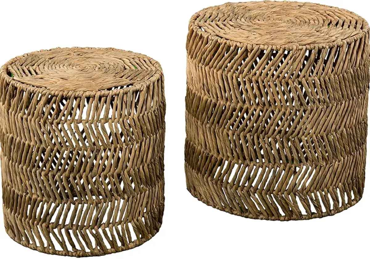 Winfred Natural Nesting Tables, Set of 2