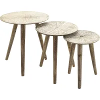 Airdrie Brown Nesting Tables, Set of 3
