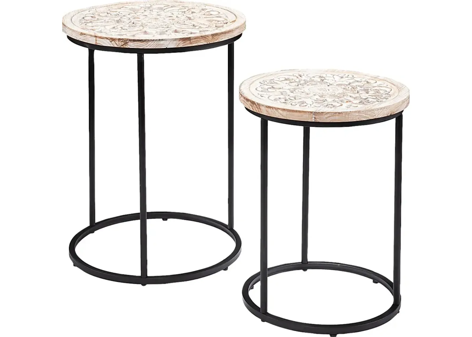 Readvill White Nesting Tables, Set of 2