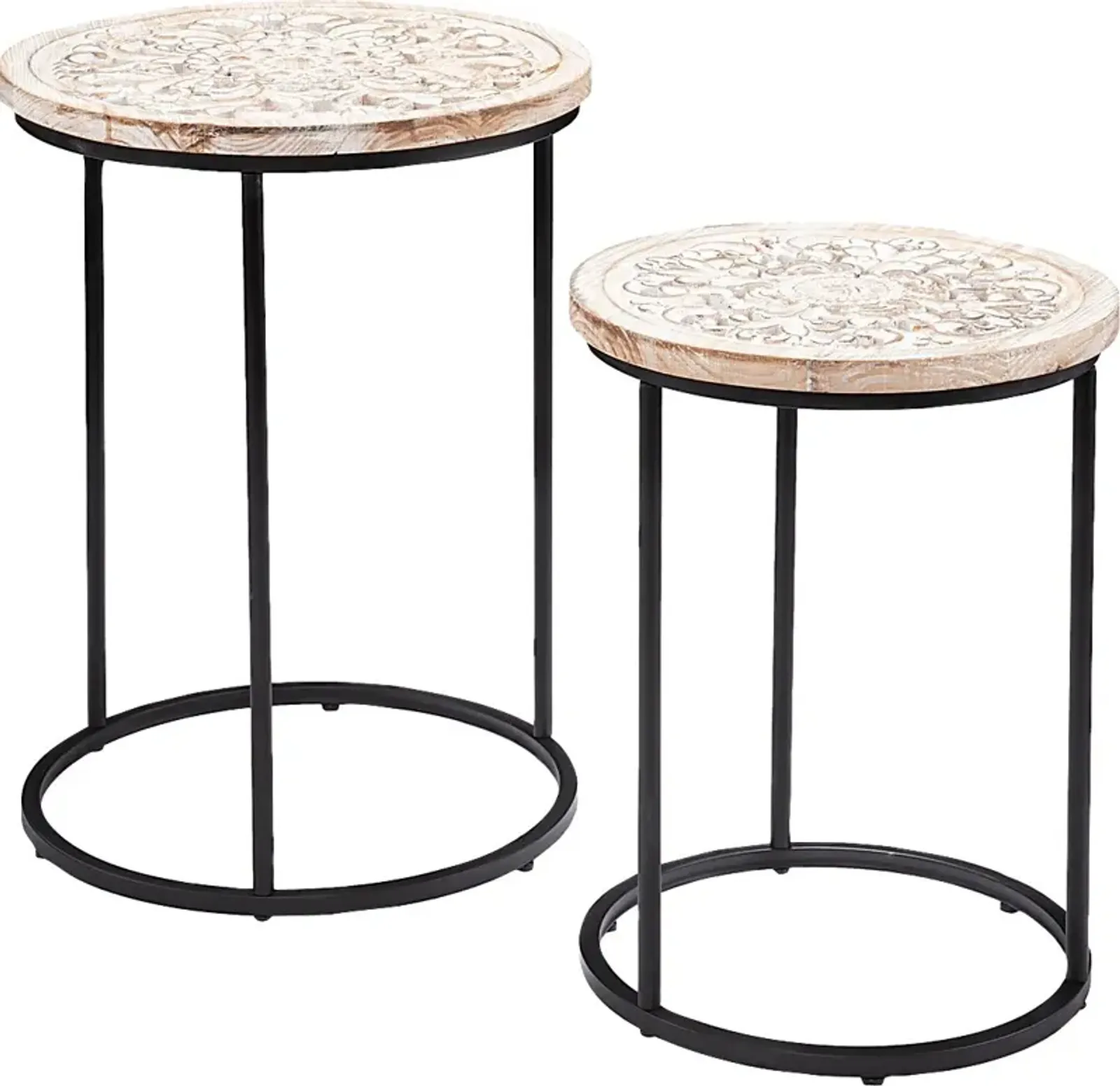 Readvill White Nesting Tables, Set of 2