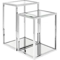 Cagwin Silver Nesting Tables