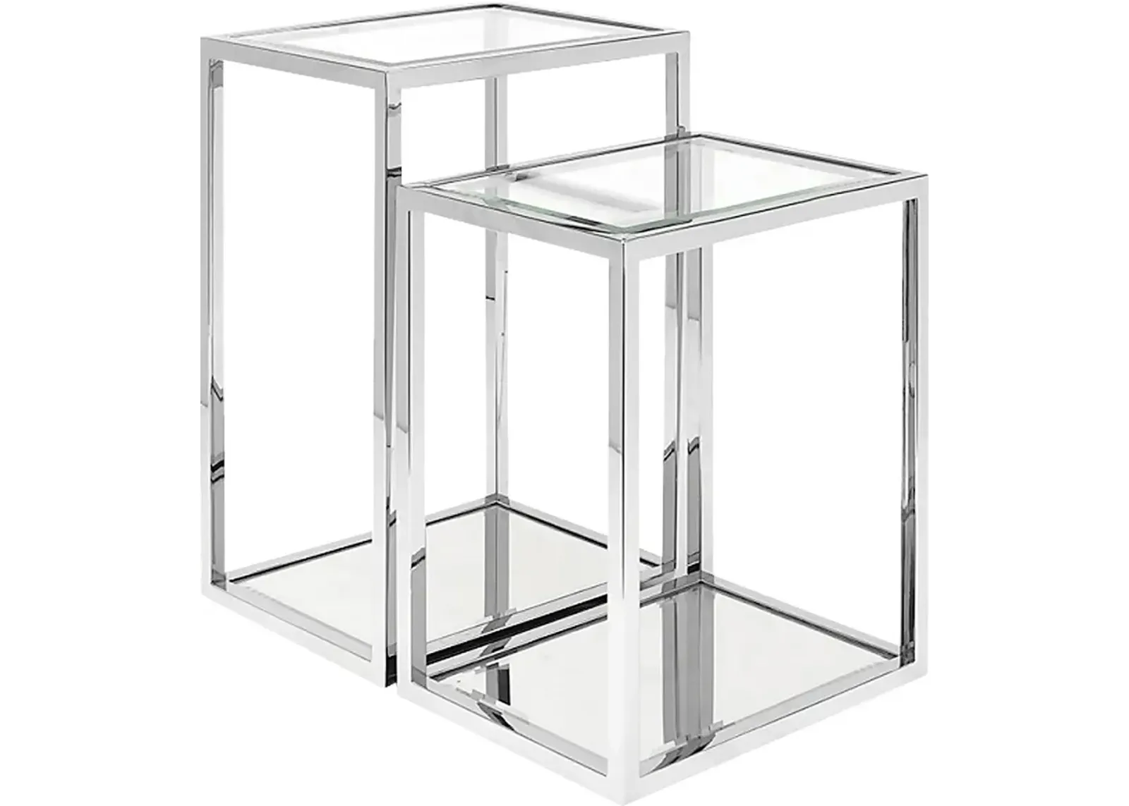 Cagwin Silver Nesting Tables, Set of 2