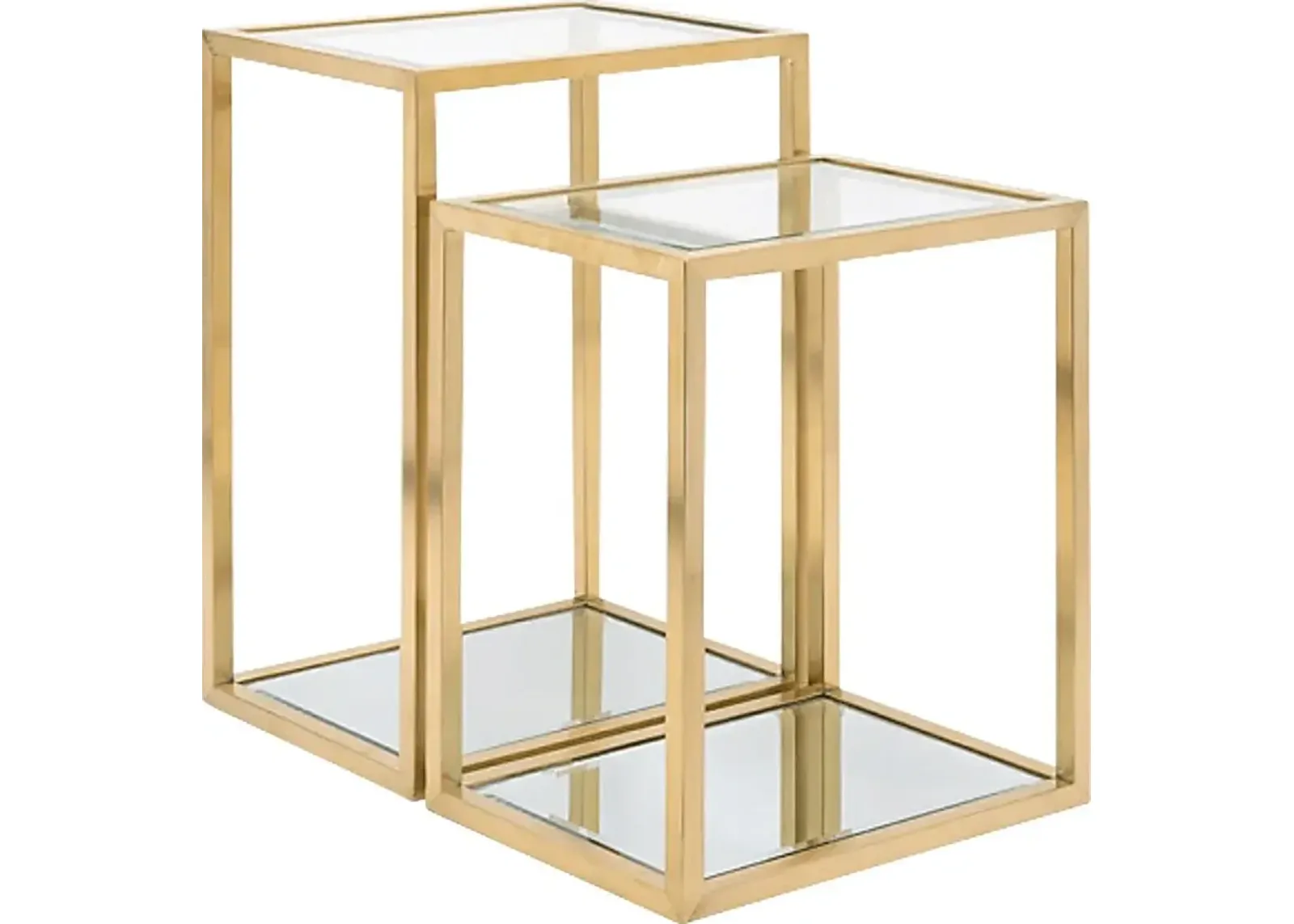 Cagwin Gold Nesting Tables, Set of 2