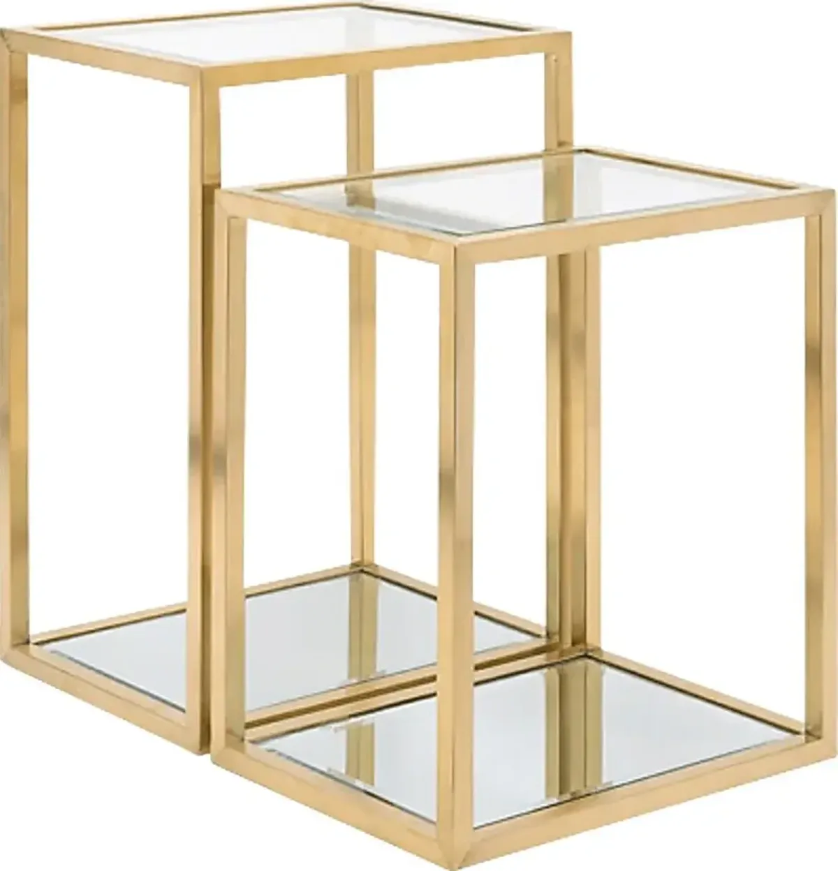 Cagwin Gold Nesting Tables, Set of 2