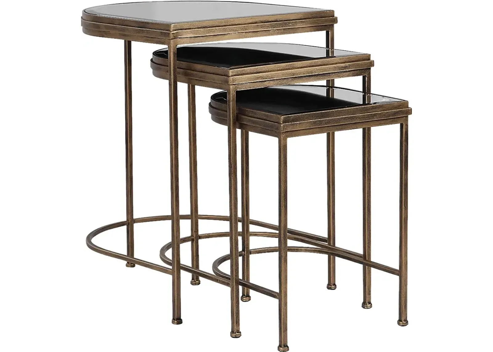 Brineton Gold Nesting Table, Set of 3