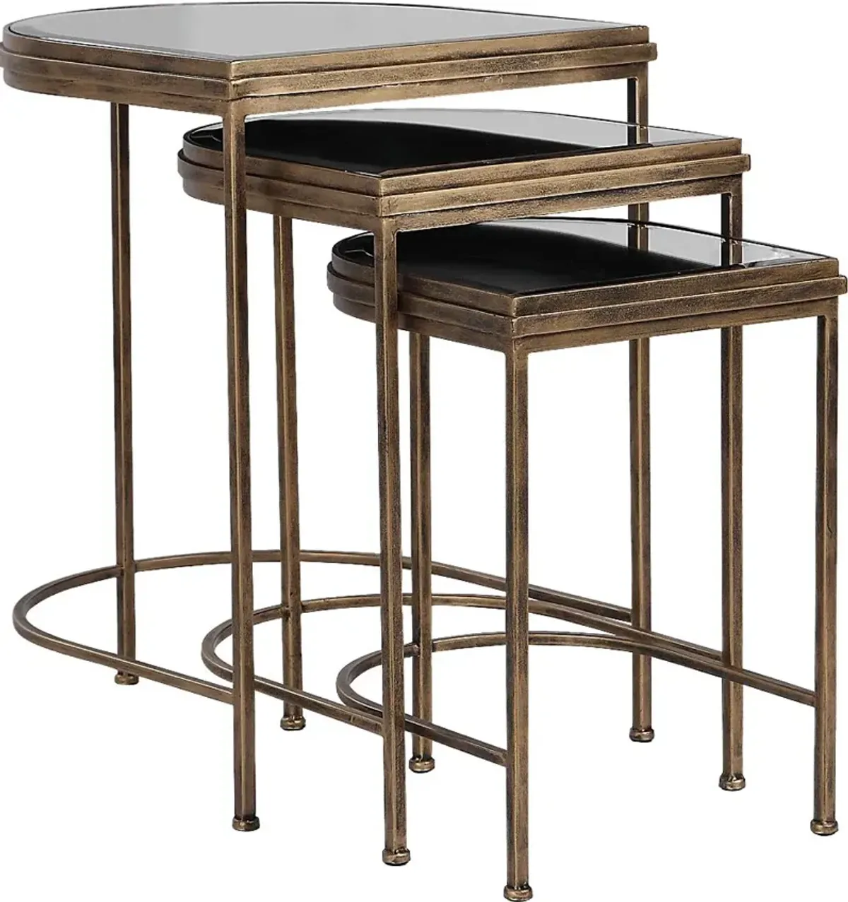 Brineton Gold Nesting Table, Set of 3