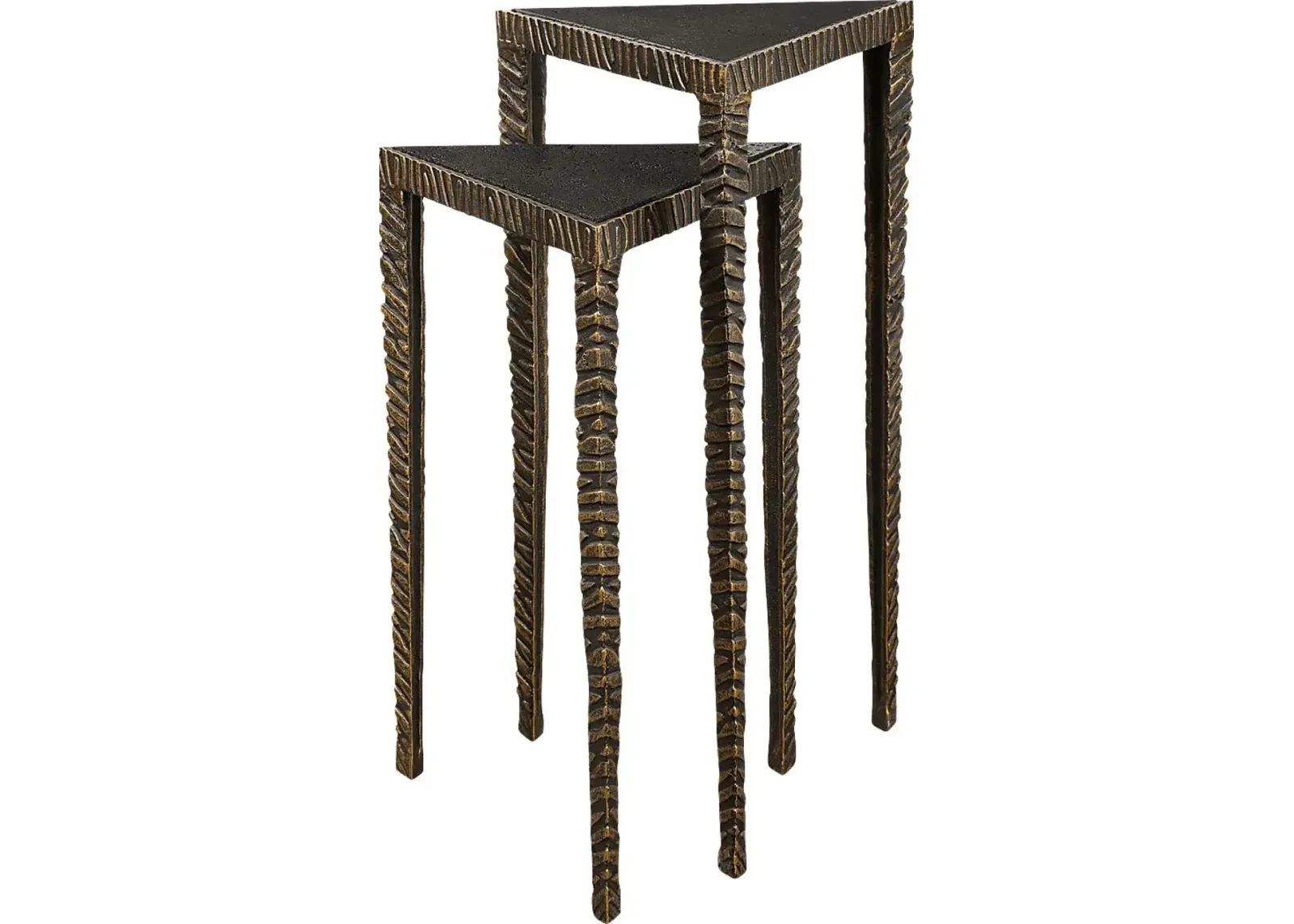 Centerset Bronze Nesting Table, Set of 2